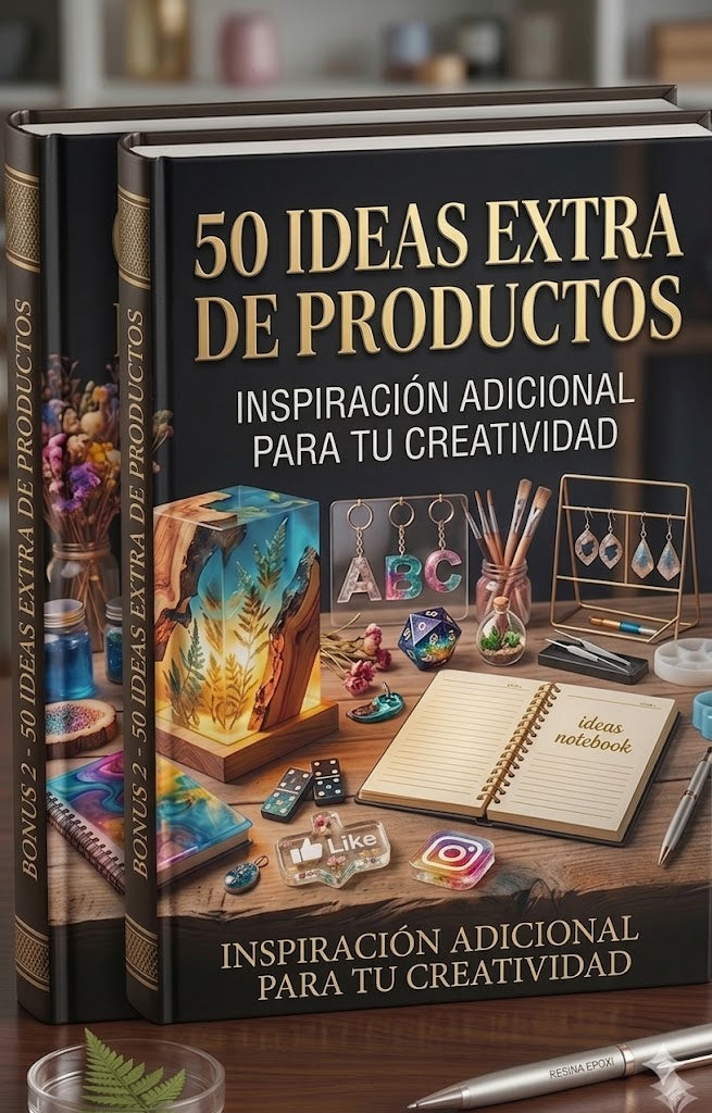 Resina Epoxi Creativa – Guía Digital para Emprender y Ganar Dinero