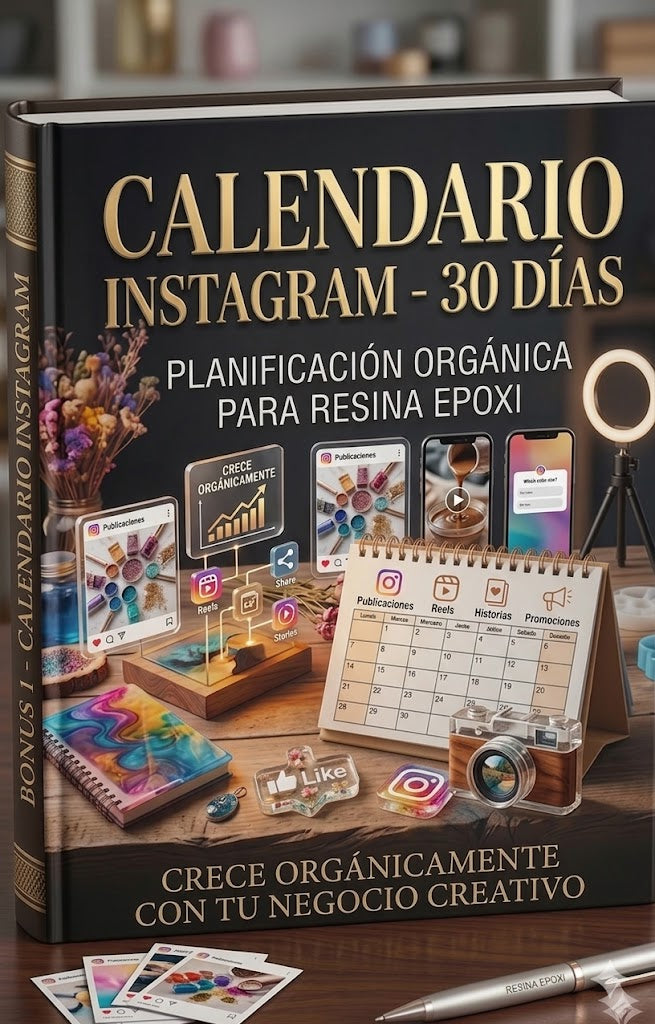 Resina Epoxi Creativa – Guía Digital para Emprender y Ganar Dinero