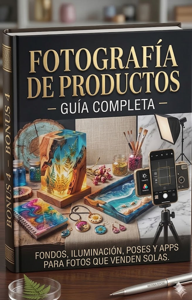 Resina Epoxi Creativa – Guía Digital para Emprender y Ganar Dinero