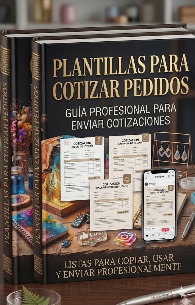 Resina Epoxi Creativa – Guía Digital para Emprender y Ganar Dinero